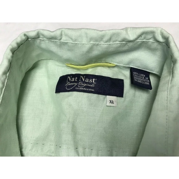 Nat Nast Mens XL Green Luxury Originals Shirt - Picture 4 of 8